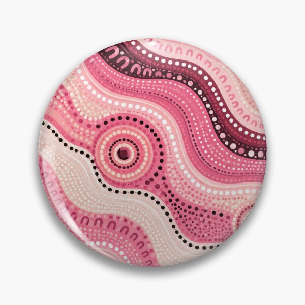 Item preview, Pink Aboriginal Art Colorful Dot Painting Abstract Pattern designed and sold by AMICO77.