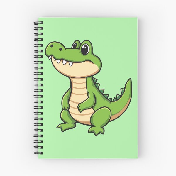 Item preview, Cute Cartoon Crocodile Happy Alligator Chibi Art designed and sold by SolutionsArt.