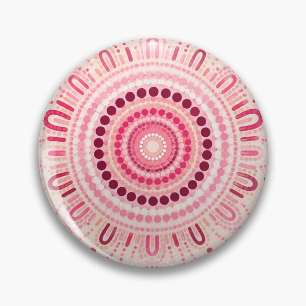 Item preview, Pink Aboriginal Art Colorful Dot Painting Abstract Pattern designed and sold by AMICO77.