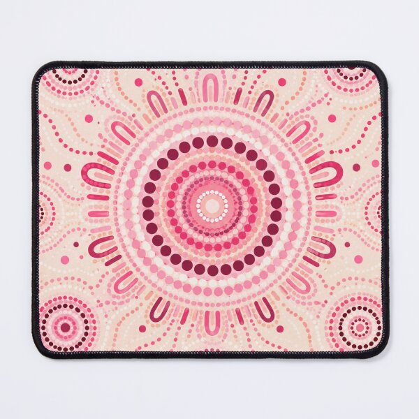 Item preview, Pink Aboriginal Art Colorful Dot Painting Abstract Pattern designed and sold by AMICO77.