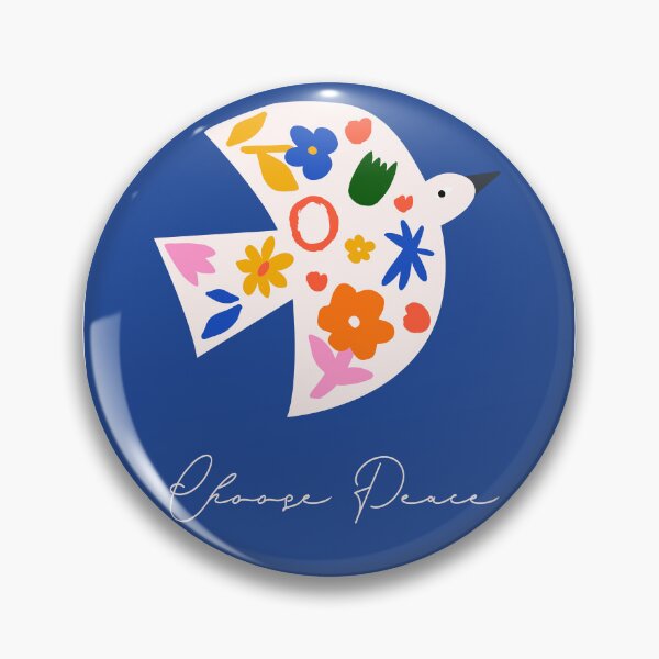 Item preview, Abstract Floral Dove Choose Peace Boho Art designed and sold by FaizArtShop.