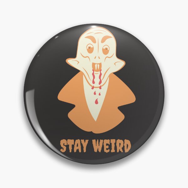 Item preview, Nosferatu Stay Weird Gothic Illustration Orange Edition designed and sold by beboplab.