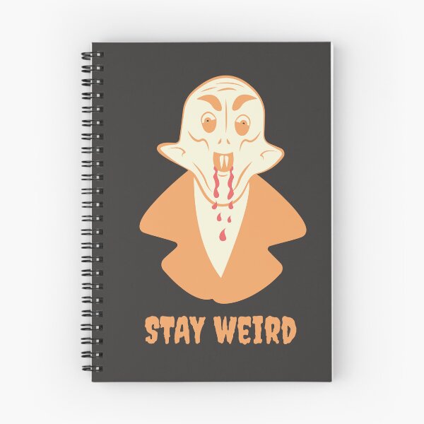 Item preview, Nosferatu Stay Weird Gothic Illustration Orange Edition designed and sold by beboplab.