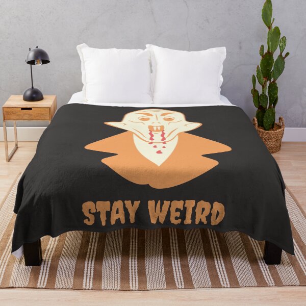 Item preview, Nosferatu Stay Weird Gothic Illustration Orange Edition designed and sold by beboplab.