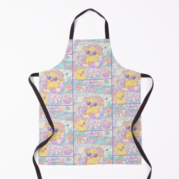 Item preview, Kawaii Tropical Resort Duck Comic Panel designed and sold by Magmashup.