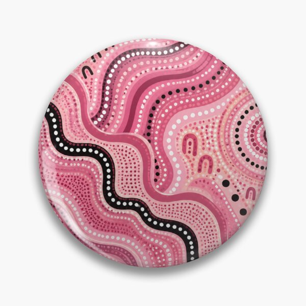 Item preview, Pink Aboriginal Art Colorful Dot Painting Abstract Pattern designed and sold by AMICO77.