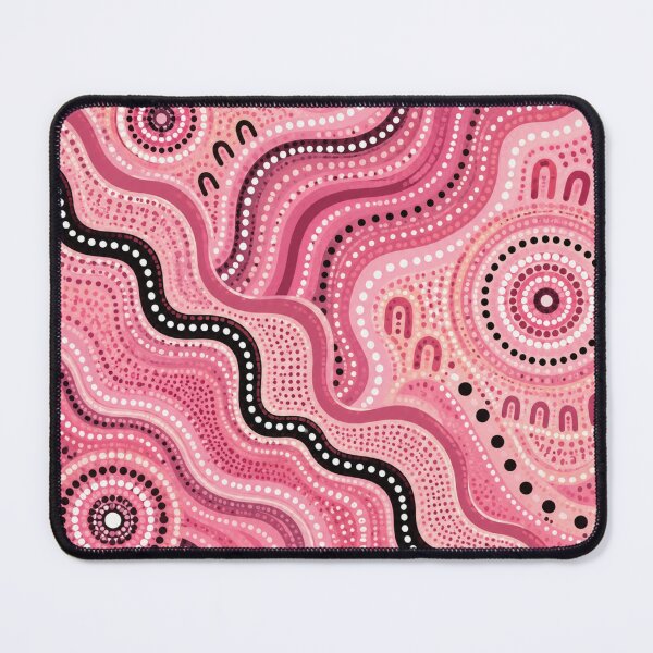 Item preview, Pink Aboriginal Art Colorful Dot Painting Abstract Pattern designed and sold by AMICO77.