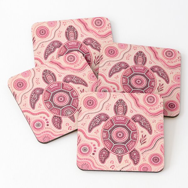 Item preview, Pink Aboriginal Art Colorful Dot Painting Abstract Pattern designed and sold by AMICO77.