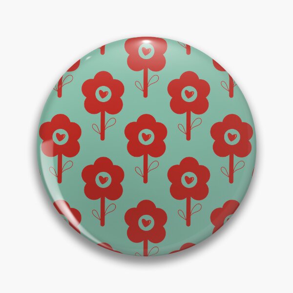 Item preview, Je suis solo - Simple vintage red flowers 94 designed and sold by StefanStudioArt.