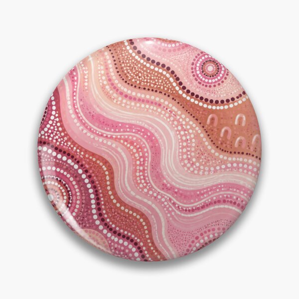 Item preview, Pink Aboriginal Art Colorful Dot Painting Abstract Pattern designed and sold by AMICO77.