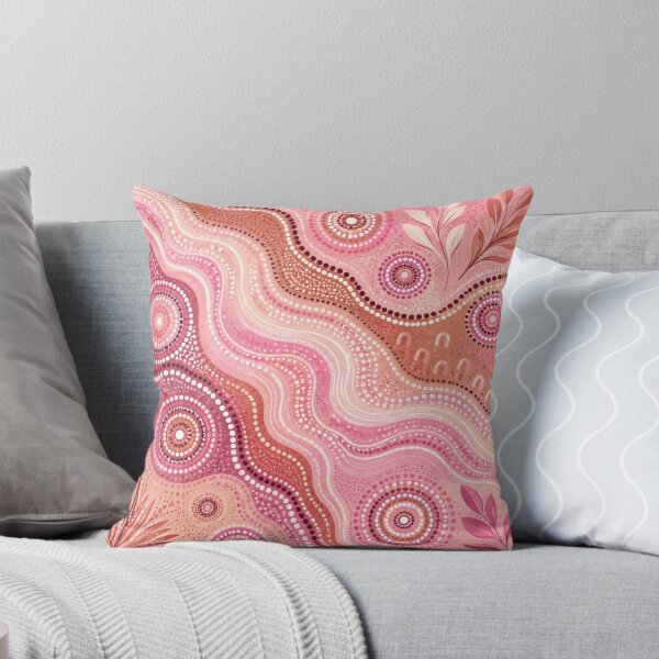 Item preview, Pink Aboriginal Art Colorful Dot Painting Abstract Pattern designed and sold by AMICO77.