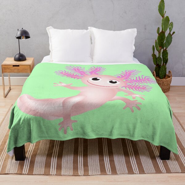 Item preview, Pink Baby Axolotl With Green Background designed and sold by Adamo-illustration.