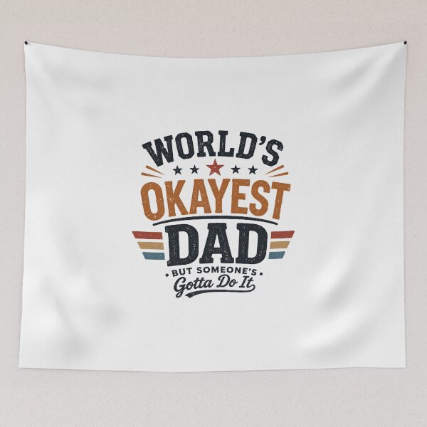 Item preview, World's Okayest Dad designed and sold by Cute N' Nerdy.