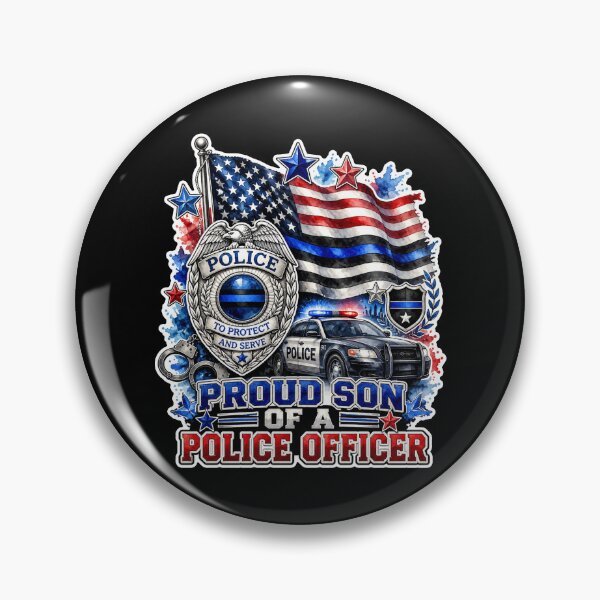 Item preview, Proud Son Of A Police Officer Thin Blue Line Family Gift designed and sold by ConCeptGifts.