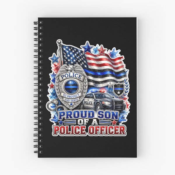 Item preview, Proud Son Of A Police Officer Thin Blue Line Family Gift designed and sold by ConCeptGifts.