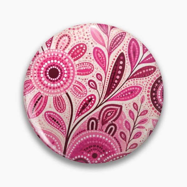 Item preview, Pink Aboriginal Art Colorful Dot Painting Abstract Pattern designed and sold by AMICO77.