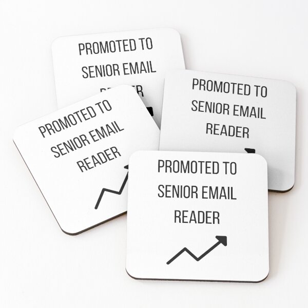 Item preview, Promoted To Senior Email Readers designed and sold by CorporateMood.