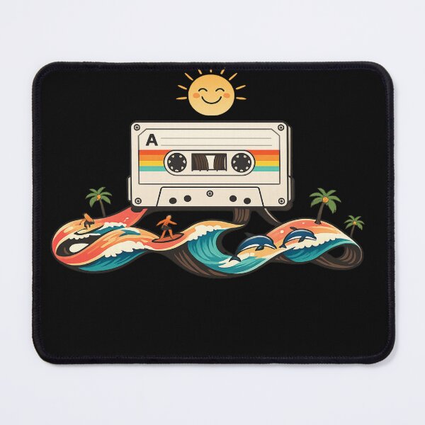 Item preview, Summer Playlist – Retro Cassette Ocean Waves Minimalist Beach Vibes designed and sold by Emoji Emblems.
