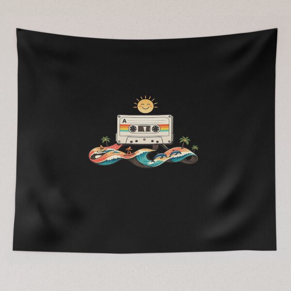 Item preview, Summer Playlist – Retro Cassette Ocean Waves Minimalist Beach Vibes designed and sold by Emoji Emblems.