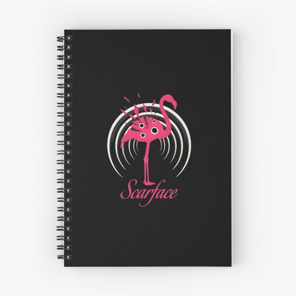 Item preview, Scarface Miami Flamingo Bullet Holes Synthwave Art designed and sold by Enea Kelo.