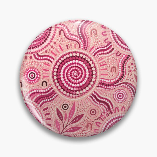 Item preview, Pink Aboriginal Art Colorful Dot Painting Abstract Pattern designed and sold by AMICO77.