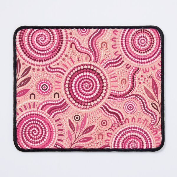 Item preview, Pink Aboriginal Art Colorful Dot Painting Abstract Pattern designed and sold by AMICO77.