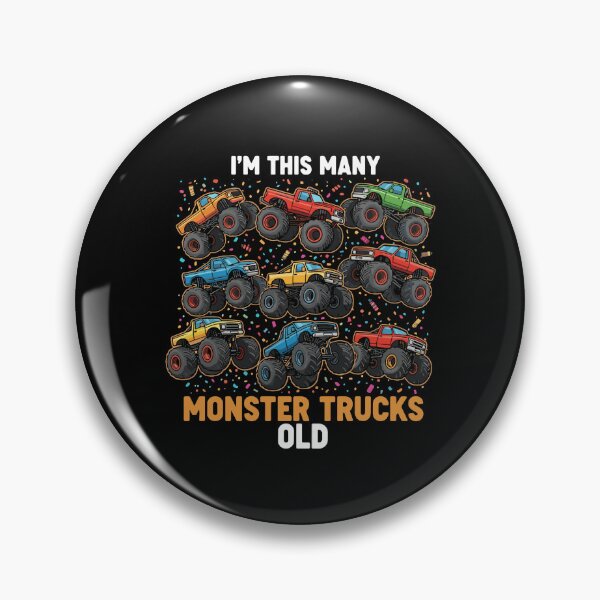 Item preview, I'm This Many Monster Trucks Old 10th Birthday Boy designed and sold by PopStars1993.