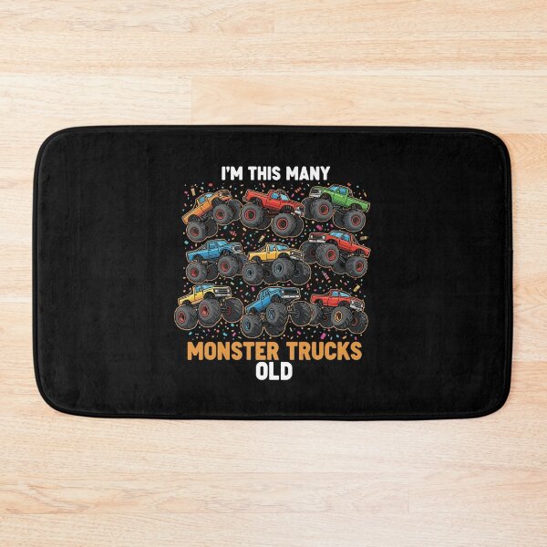 Item preview, I'm This Many Monster Trucks Old 10th Birthday Boy designed and sold by PopStars1993.