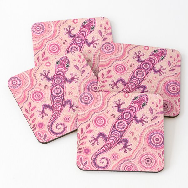 Item preview, Pink Aboriginal Art Colorful Dot Painting Abstract Pattern designed and sold by AMICO77.