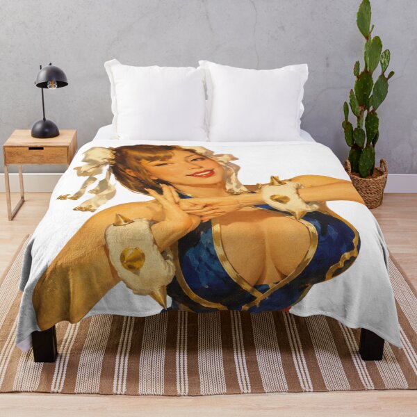 Item preview, Chun-Li Pin-Up | Vintage Street Fighter Cosplay Retro Anime Art designed and sold by Cosplayvintage.