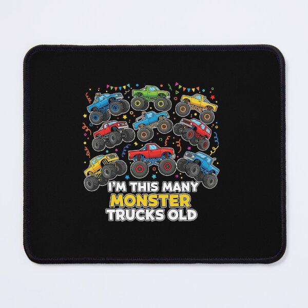 Item preview, I'm This Many Monster Trucks Old 9th Birthday Boy Monster Truck Fan designed and sold by PopStars1993.
