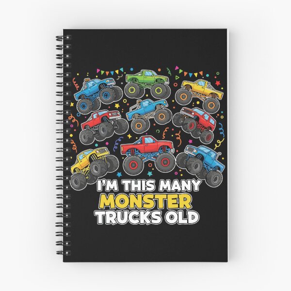Item preview, I'm This Many Monster Trucks Old 9th Birthday Boy Monster Truck Fan designed and sold by PopStars1993.