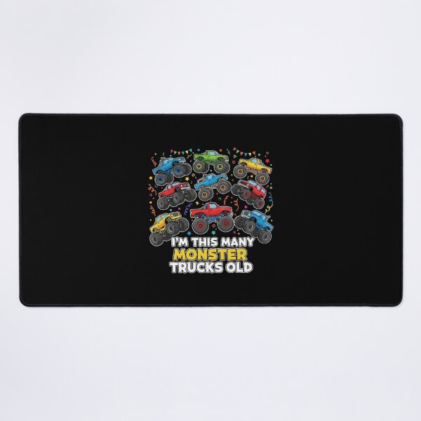 Item preview, I'm This Many Monster Trucks Old 9th Birthday Boy Monster Truck Fan designed and sold by PopStars1993.
