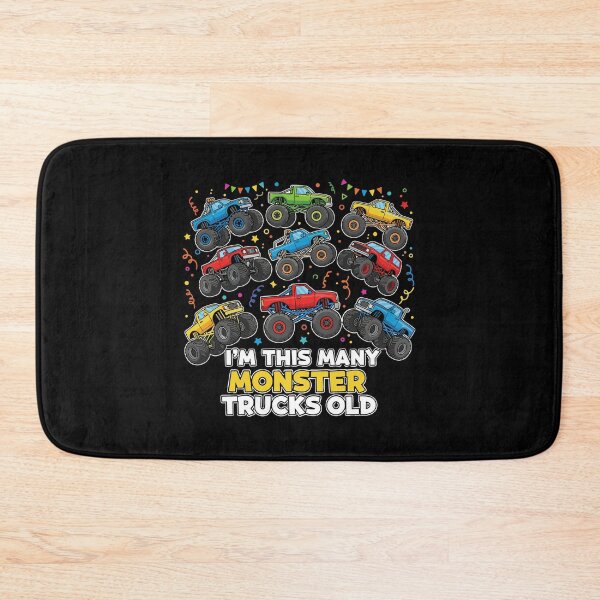 Item preview, I'm This Many Monster Trucks Old 9th Birthday Boy Monster Truck Fan designed and sold by PopStars1993.