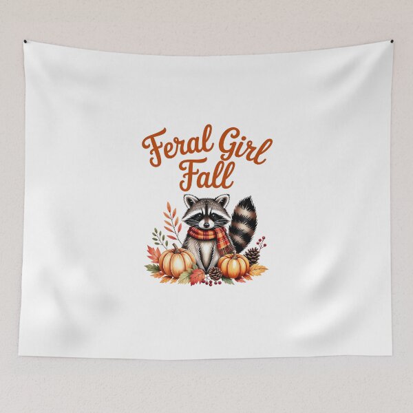 Item preview, Feral Girl Fall Raccoon designed and sold by jkrphoto.
