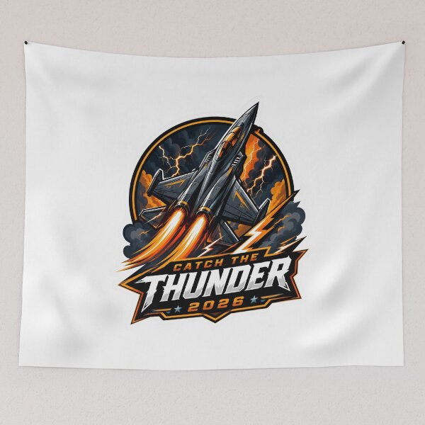 Item preview, Catch The Thunder 2026 Aviation Graphic Design designed and sold by Combat Skies.