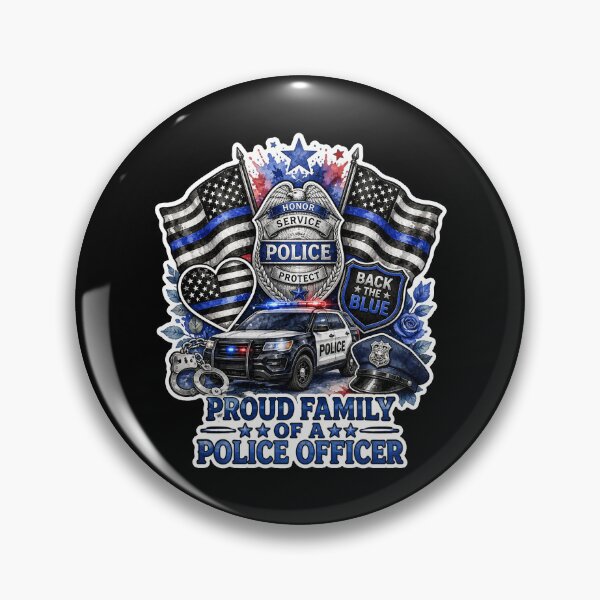 Item preview, Proud Family Of A Police Officer Thin Blue Line Support Gift designed and sold by ConCeptGifts.