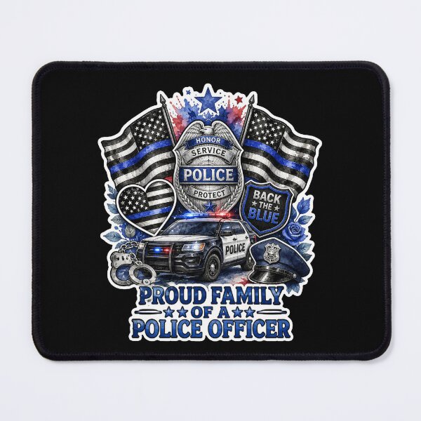Item preview, Proud Family Of A Police Officer Thin Blue Line Support Gift designed and sold by ConCeptGifts.