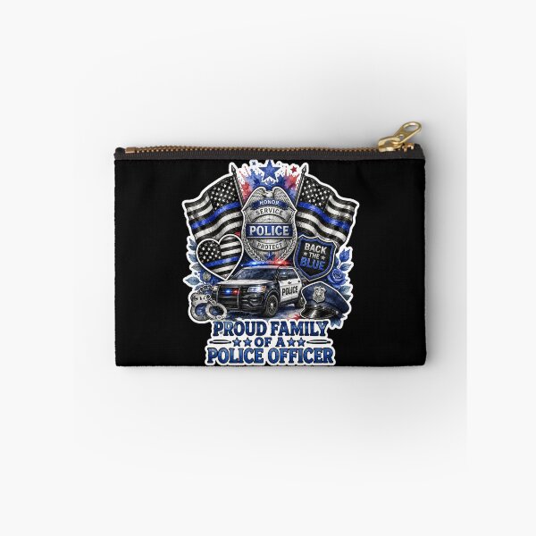 Item preview, Proud Family Of A Police Officer Thin Blue Line Support Gift designed and sold by ConCeptGifts.