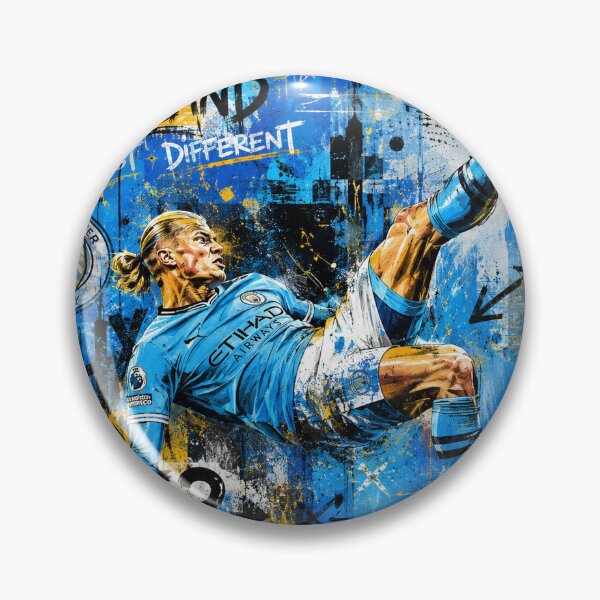 Item preview, Haaland Bicycle Kick | Neo Pop Football Art T-Shirt | Norway Soccer  designed and sold by Boreal Apparel.