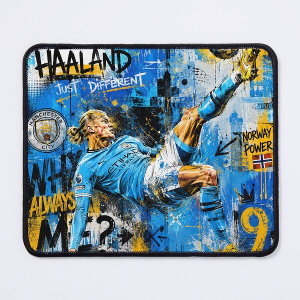 Item preview, Haaland Bicycle Kick | Neo Pop Football Art T-Shirt | Norway Soccer designed and sold by Boreal Apparel.