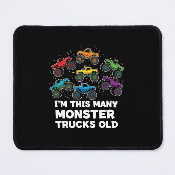 Item preview, I'm This Many Monster Trucks Old Seven Birthday Monster Truck Kid designed and sold by PopStars1993.