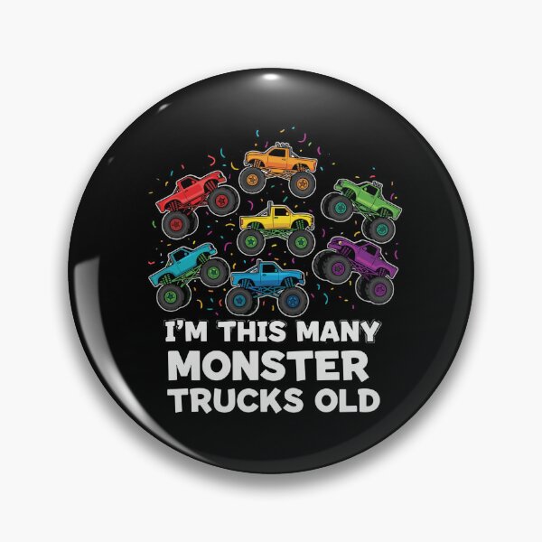 Item preview, I'm This Many Monster Trucks Old Seven Birthday Monster Truck Kid designed and sold by PopStars1993.