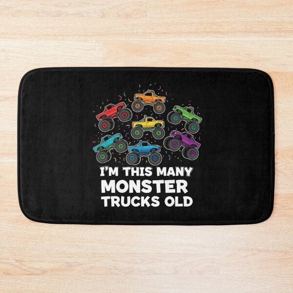 Item preview, I'm This Many Monster Trucks Old Seven Birthday Monster Truck Kid designed and sold by PopStars1993.