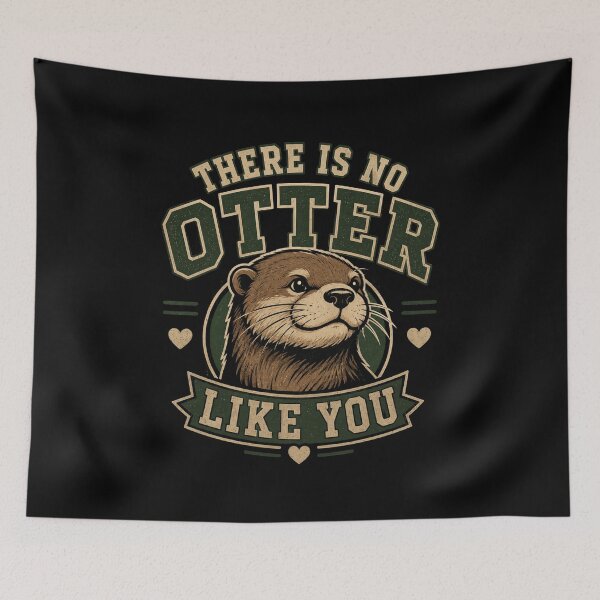 Item preview, There Is No Otter Like You Cute Funny Otter Love Design designed and sold by AMICO77.