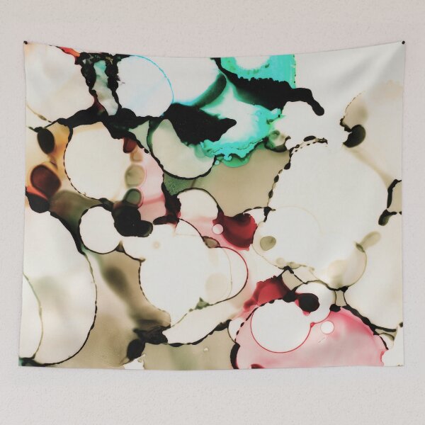 Item preview, Abstract Alcohol Ink Bubbles Colorful Fluid Art designed and sold by BuckaBaby.