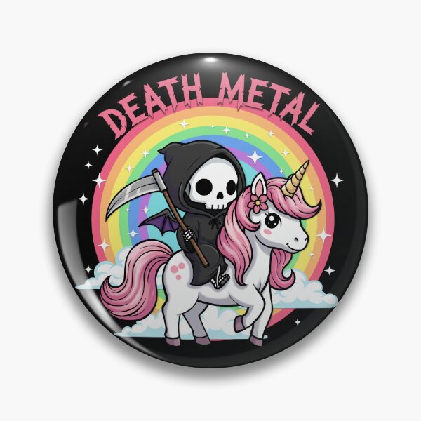 Item preview, Death Metal Unicorn, Funny designed and sold by TululaDreams.