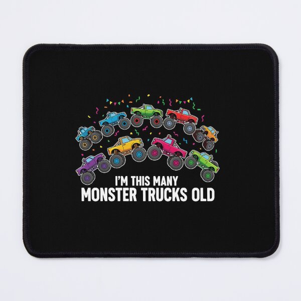 Item preview, I'm This Many Monster Trucks Old Tenth Birthday Boy designed and sold by PopStars1993.