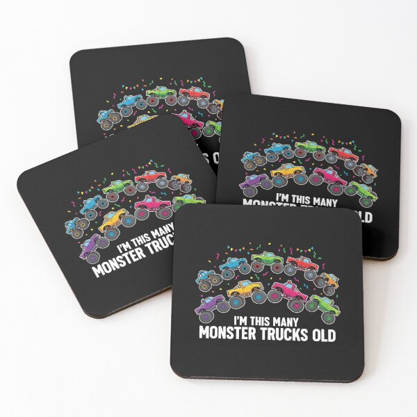 Item preview, I'm This Many Monster Trucks Old Tenth Birthday Boy designed and sold by PopStars1993.