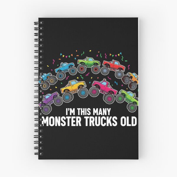 Item preview, I'm This Many Monster Trucks Old Tenth Birthday Boy designed and sold by PopStars1993.